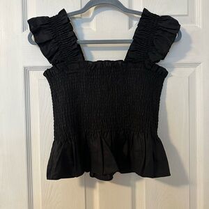 Hill House Paz Top - Black Linen